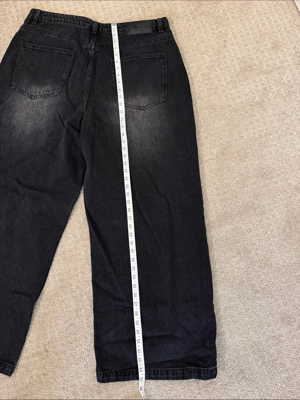 Baggy Clothing US Black Men's Baggy Skater Y2K Jeans - XL
